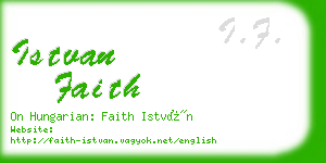 istvan faith business card